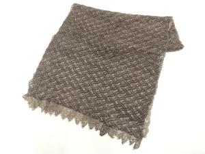 レース変わり格子模様ショール